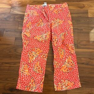 EUC  white label Lilly Pulitzer pants in Cha Cha Butterfly